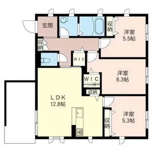 Laiza A【1階】の間取り