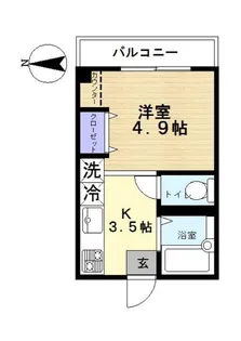 第2青山マンション【2階】の間取り