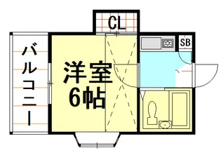 HOPS NAGASE【1階】の間取り
