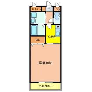 ディマンドハイツG【1階】の間取り