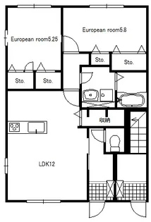 フィオレオ新屋敷【1階】の間取り