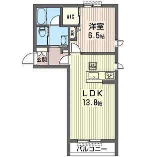 シャンブルII【1階】の間取り