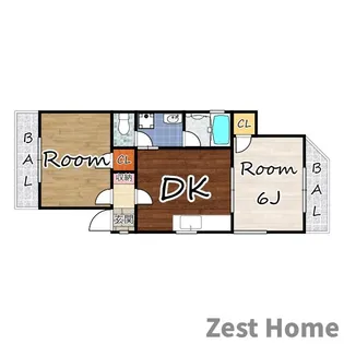 コーポラス小寺III【2階】の間取り