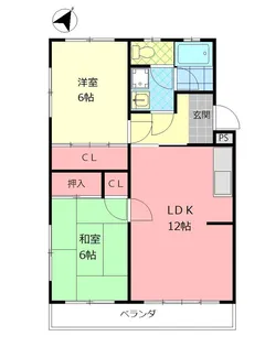 コーポ秋月【4階】の間取り