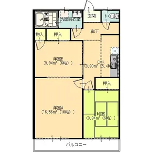 アネックス21西砂原後【1階】の間取り