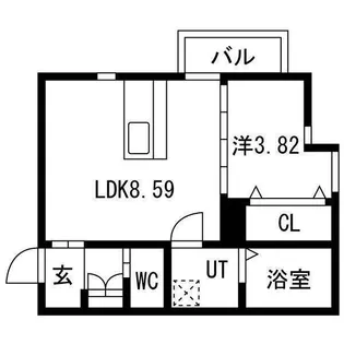ALIVIA神沢【1階】の間取り