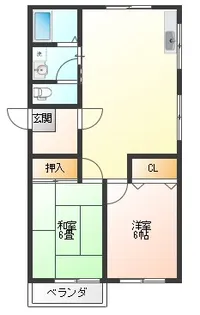 ベルコート高田I【1階】の間取り
