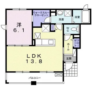 レジェンド バレー B【1階】の間取り