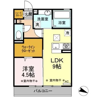 パストラルボーテ【1階】の間取り