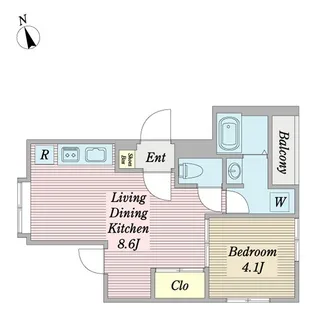 PINO東中延【4階】の間取り