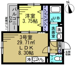 チルアウト八潮【2階】の間取り