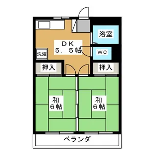 ワタナベハイム【1階】の間取り