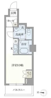 オープンブルーム押上【7階】の間取り