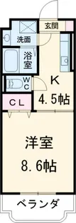 ジョビII【1階】の間取り