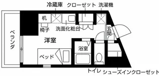 ウエリスアイビー旗の台【9階】の間取り