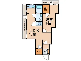 メゾンドエルフォー【2階】の間取り