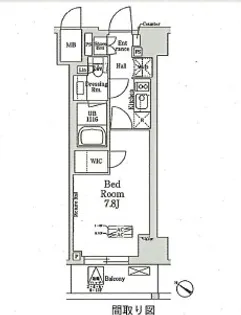 THE CLASS MINAMIAZABU【3階】の間取り