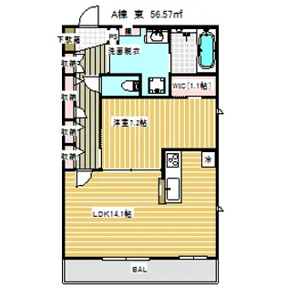 レジデンシア阿知 北【2階】の間取り