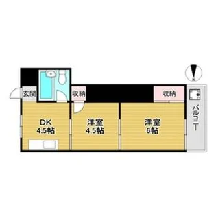 パインリーフ松原【4階】の間取り