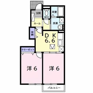 アンシャンテ【1階】の間取り