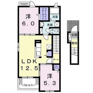 エルヴィータ八女 C【2階】の間取り
