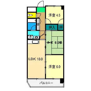 レジデンツアハト【4階】の間取り