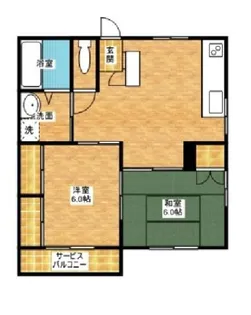 天満コーポ【1階】の間取り
