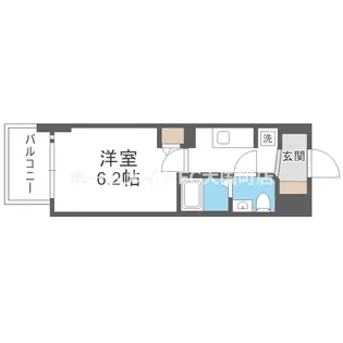 エグゼ大阪CITYツヴァイ【11階】の間取り