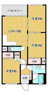 パークハイム【4階】の間取り