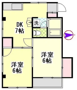 ブックハウス志茂II【3階】の間取り