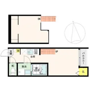 Brownie旭ヶ丘【2階】の間取り