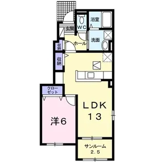 メゾン・ド・ベル I【1階】の間取り