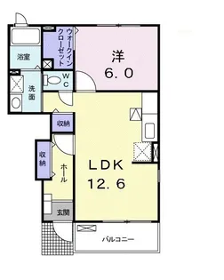 リバーサイド早稲田1番館【1階】の間取り