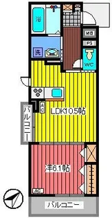 Ksパーシモン【2階】の間取り