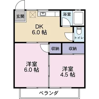 グランドゥール元町II【2階】の間取り