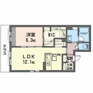 VILLA FLEURIR 千里中央【1階】の間取り