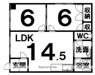 ノウブルマン【1階】の間取り