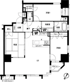 アメックス赤坂門タワー【17階】の間取り
