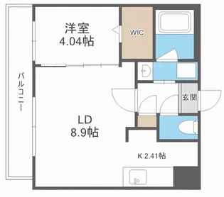 グランジ厚別【4階】の間取り