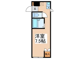 キャッスルハイツ【2階】の間取り