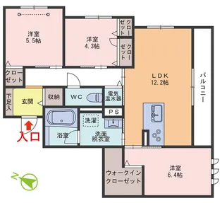 SHAMAISON高木中央【2階】の間取り