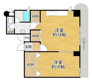 ニューハイツ花水木【3階】の間取り
