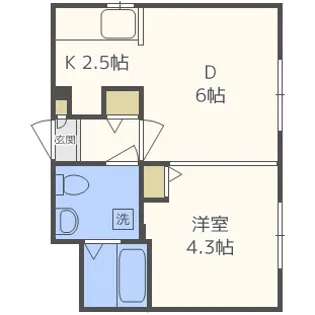 タカライーストヒルズ【2階】の間取り