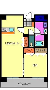 グランディール駅南【1階】の間取り