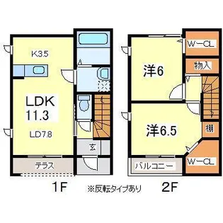 コルトーナ Gの間取り