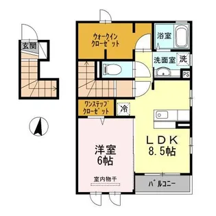 サンライズ【2階】の間取り
