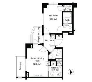 パークアクシス学芸大学【4階】の間取り