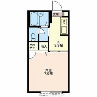 アーバン瓜島A【2階】の間取り