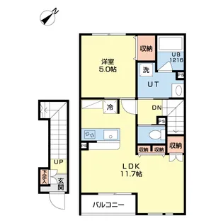 Flowery Holm【2階】の間取り