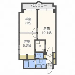 サントピア表参道【3階】の間取り